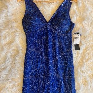NWT Aidan Mattox Eve Beaded Gown